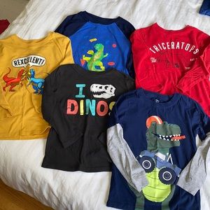 Long Sleeve Dinosaur Tee Bundle